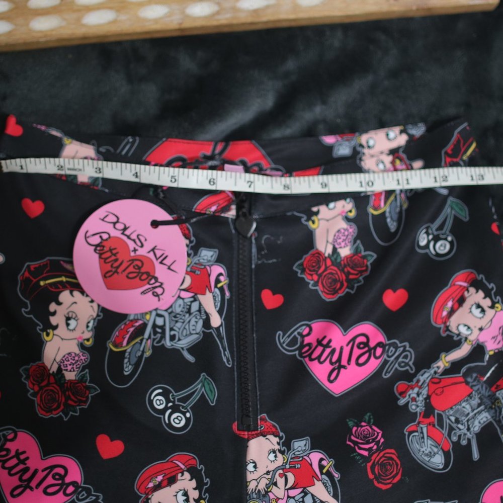 NWT Betty Boop Twill Flare Pants. - Picture 6 of 9